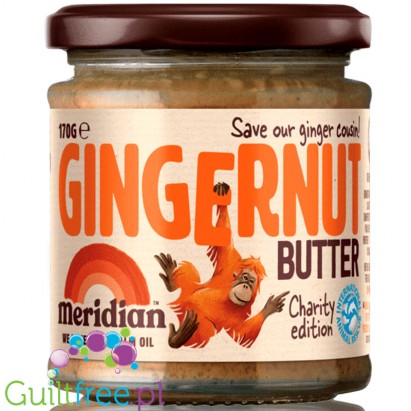 Meridian Gingernut Butter - masło orzechowe z imbirem i syropem z agawy