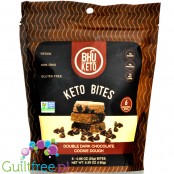 Bhu Foods Keto Protein Bites, Double Dark Chocolate Cookie Dough - wegańskie keto przekąski, 6szt