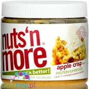 Nuts 'N More Apple Crisp - szarlotkowe masło orzechowe z ksylitolem i białkiem WPI