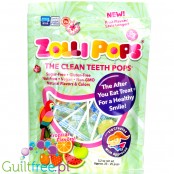 Zollipops ® Tropical Variety - lizaki bez cukru z erytrolem i stewią, 5 smaków, opakowanie 25szt
