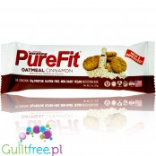 Pure Fit Oatmeal Cinnamon - wegański baton proteinowy bez słodzików, glutenu i laktozy