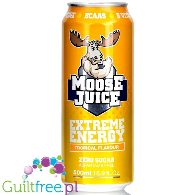 Muscle Moose Juice Tropical, napój energetyczny z BCAA 2:1:1, bez cukru