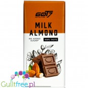 Got7 Almond Chocolate - mleczna czekolada z migdałami bez dodatku cukru