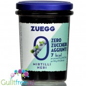 Zuegg Zero Mirtilli 66kcal - niskokaloryczny dżem jagodowy bez dodatku cukru