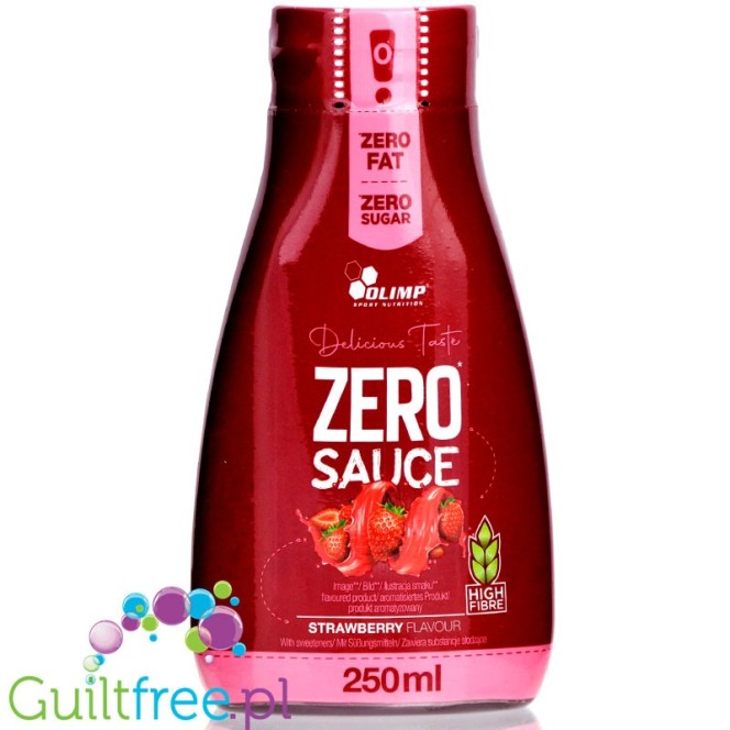 Olimp Nutrition Zero Sauce Strawberry - truskawkowy sos zero bez cukru i bez tłuszczu