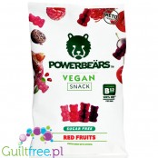 Powerbeärs Red Fruit sugar free vegan jelly bears with stevia