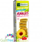 Damhert Gluten Free Pinkies Framboise biscuits 37442 crème vanille Lactose Free