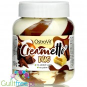 Creametto Duo - krem biała & mleczna czekolada bez dodatku cukru
