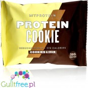 Myprotein Protein Cookie Cookies & Cream - huge cookie 50% protein