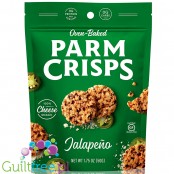ParmCrisps Oven-Baked Parm Crisps, Bite-Sized Jalapeno 1.75 oz (50g)
