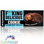 Allnutrition Brownie sugar free cookies with cream and dark chocolate coating