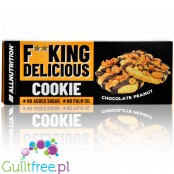 Allnutrition Diet no added sugar cookies with peanuts and chocolate drizzles