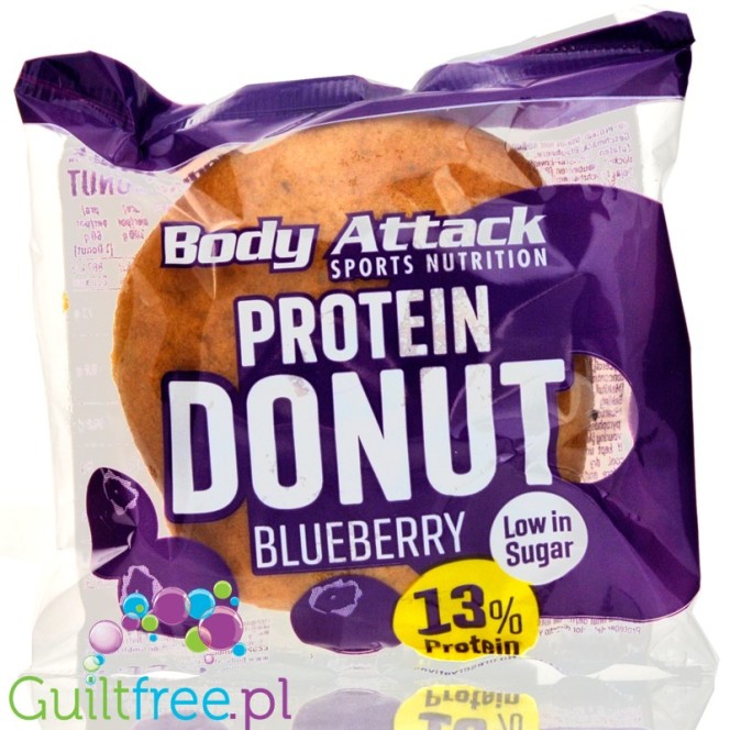 Body Attack Protein Donut Blueberry - pączek proteinowy z jagodami