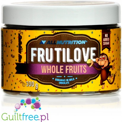 AllNutrition FrutLOVE - banany w mlecznej czekoladzie bez dodatku cukru