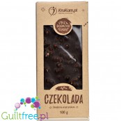 Krukam Handcrafted Dark Chocolate & Crispies - sugar free dark chocolate without lecithin