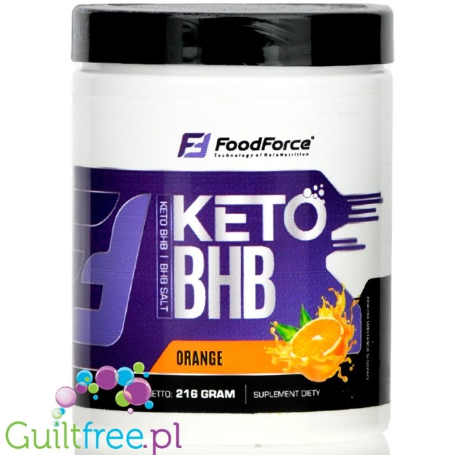 FoodForce Keto BHB Orange - ketony, 4 x sole beta-hydromaślanu