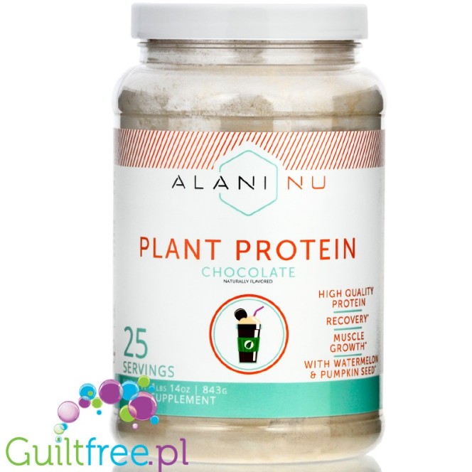 Alani Nu Plant Protein Chocolate - wegańska odżywka białkowa ze stewią, bez soi i glutenu