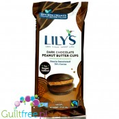 Lily's Sweets, Peanut Butter Cups, Dark 2Pack - keto miseczki z ciemnej czekolady z masłem orzechowym, słodzone stewią