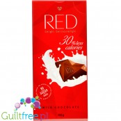 RED Delight mleczna czekolada bez dodatku cukru 30% mniej kalorii