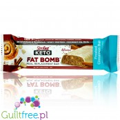 SlimFast Keto Meal Bar, Frosted Cinnamon Bun with stevia and MCT