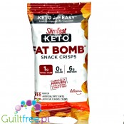 SlimFast Keto Fat Bomb Snack Crisps, Real Cheddar - keto snaki chedddarowe