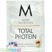 More Nutrition Total Protein Milch & Honig - gęste białko kazeina do deserów, smak Mleko & Miód