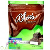 Asher's Chocolates, Dark Chocolate Peppermint Patty- czekoladki bez cukru z masą miętową