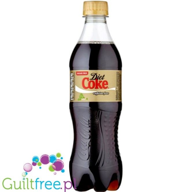 Diet Coke Caffeine Free - Coca Cola bez kofeiny w butelce 0,5L