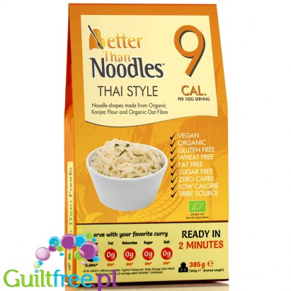 Better than Noodles, Thai Style organic konnyaku & organic oat fiber - Organic konjac pasta