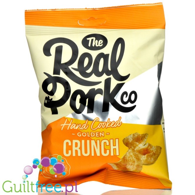 The Real Pork Co Golden Crunch - prażone keto chrupki wieprzowe 70g białka, bez glutaminianu i glutenu
