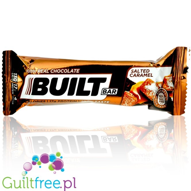 Built Protein Bar, Salted Caramel extremely low calorie protein bar