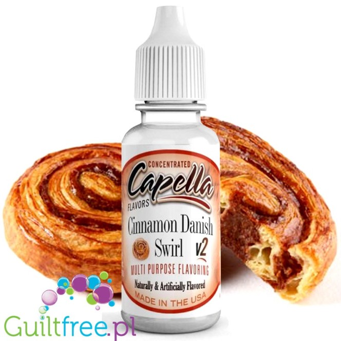 Capella Cinnamon Danish Swirl V2 - skoncentrowany aromat spożywczy bez cukru i bez tłuszczu