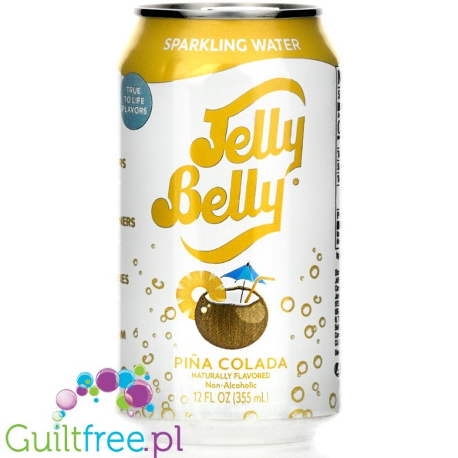Jelly Belly Sparkling Water, Piña Colada - naturalna woda smakowa bez cukru i słodzików