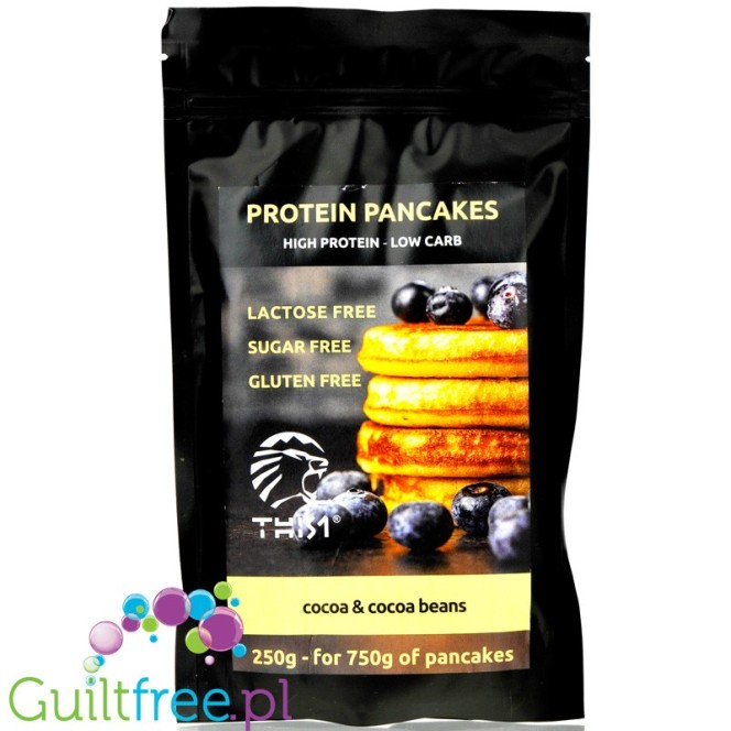 THIS1 Protein Pancake Cocoa Beans - kakaowe proteinowe naleśniki bez laktozy, cukru i glutenu