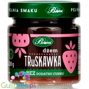 Pure & Good sugar free strawberry jam sweetened only with stevia and erythritol
