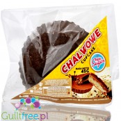Light Sugar Chalva Cupcake - proteinowe babeczki czekoladowe z nadzieniem chałwowym