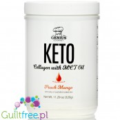 Genius Gourmet MCT Keto Collagen, Peach Mango - kolagen z MCT o smaku brzoskwiniowym z mango