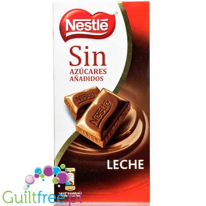 Nestle milk chocolate with no added sugar