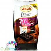 Chocolates Valor Minitabletas Negro 70% - mini czekoladki bez cukru, ciemna czekolada 70% kakao