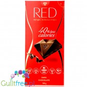 RED Chocolette ciemna czekolada bez dodatku cukru, 45% mniej kalorii