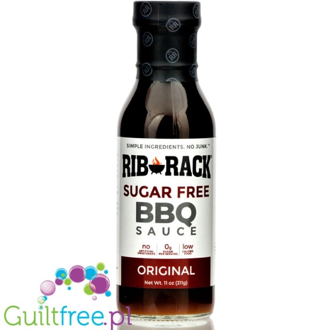 Rib Rack Sugar Free BBQ Sauce, Original 11 oz