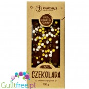 Krukam Handcrafted Milk Chocolate & Crisps - sugar free chocolate without lecithin with rice crisps