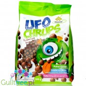 Granex UFO Chrups low calorie cocoa cereal puffs