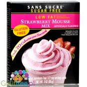 Sans Sucre Strawberry Mousse Mix, fat free, low calorie, no added sugar