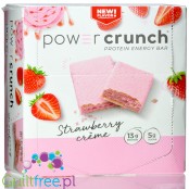 Power Crunch Strawberry Creme BOX x 12 - wafelek proteinowy z kremem (Truskawka & Śmietanka)