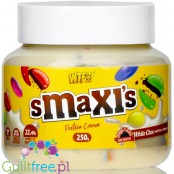 Max Protein WTF sMaXI's White Chocolate Buttons - biały krem proteinowy bez dodatku cukru z drażetkami