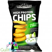 Layenberger Protein Chips Sour Cream & Onion - serowo-cebulowe chipsy proteinowe 43% białka