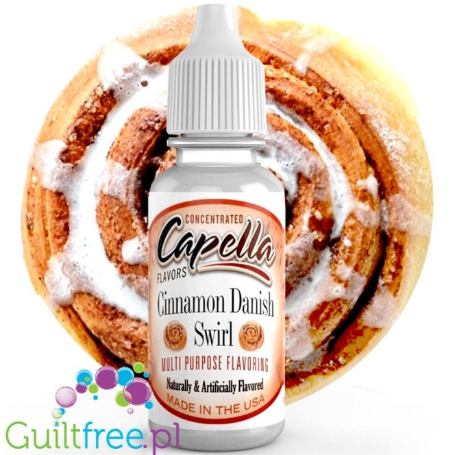 Capella Cinnamon Danish Swirl - skoncentrowany aromat spożywczy bez cukru i bez tłuszczu