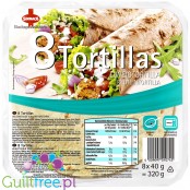 Sinnack Protein-Wraps - tortille 127 kcal, 8szt x 20cm