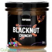 HiFood BlackNut Crunchy - krem czekoladowy bez cukru z kawałkami orzechów